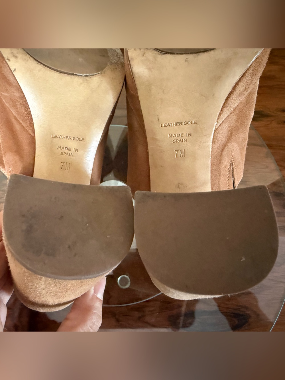 Inez Ceci Mules in toffee suede in 7 - Picture 16 of 16